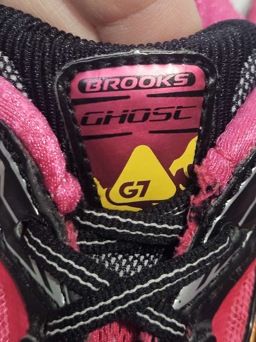 Brooks Ghost 7 G7 Women's US 7.5 Running Shoes - Pink with Orange Accents - Picture 11 of 16